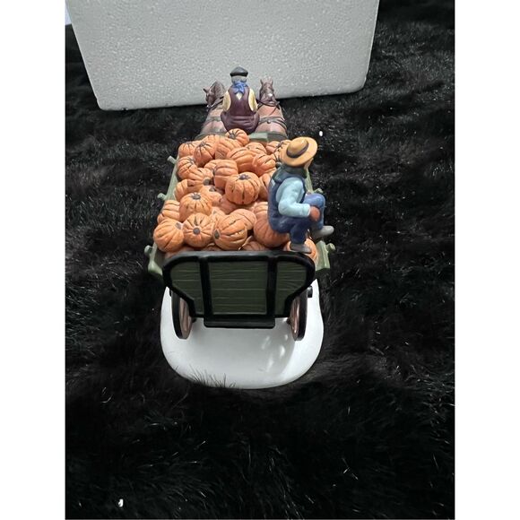 Dept 56 Harvest Pumpkin Wagon Heritage Village Collection 56591 w/ Box 1995 - Picture 6 of 10